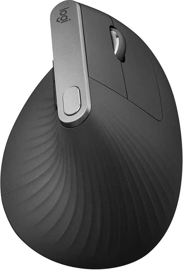 logitech MX Vertical Advanced Ergonomic Mouse, Wireless via Bluetooth or Included USB Receiver (Renewed)